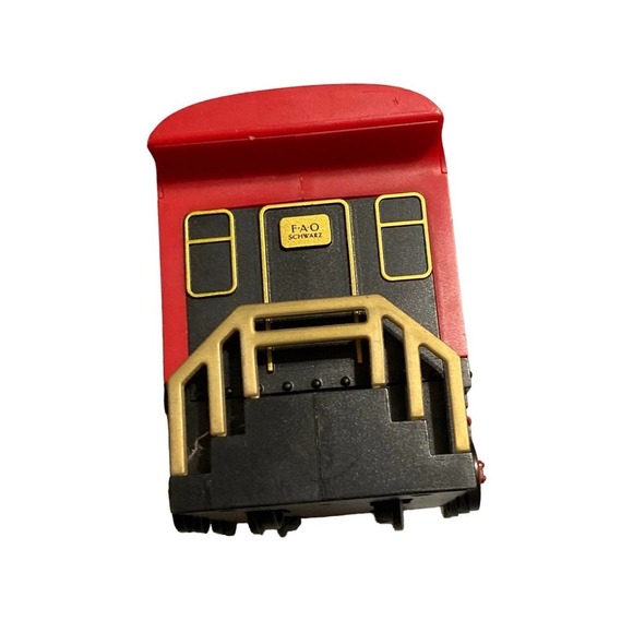 The FAO Schwarz Caboose Train Car Red Black Non Motorized - Picture 1 of 6